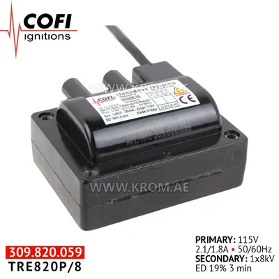 Cofi TRE820P/8 ignition transformer