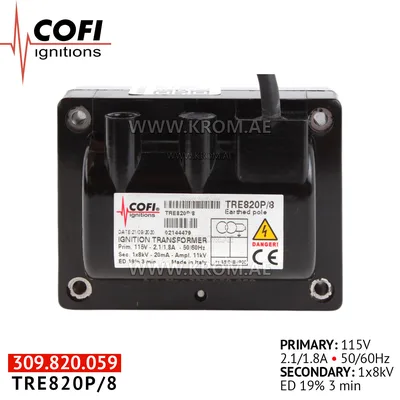 Cofi TRE820P/8 ignition transformer