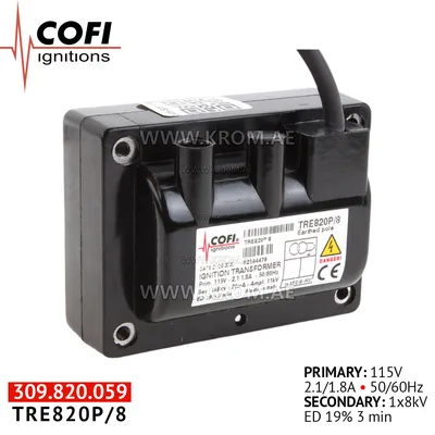 Cofi TRE820P/8 ignition transformer