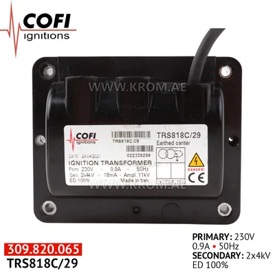 Cofi TRS818C/29 ignition transformer