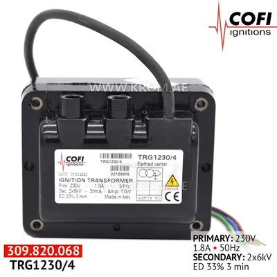 Cofi TRG1230/4 ignition transformer