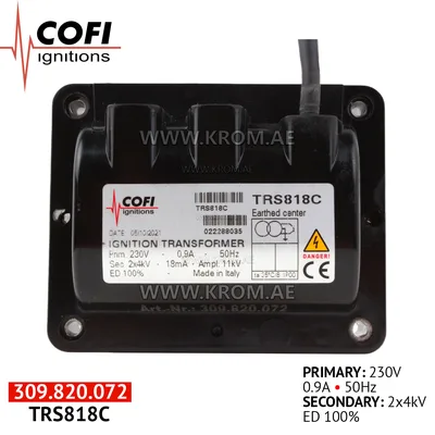 Cofi TRS818C ignition transformer