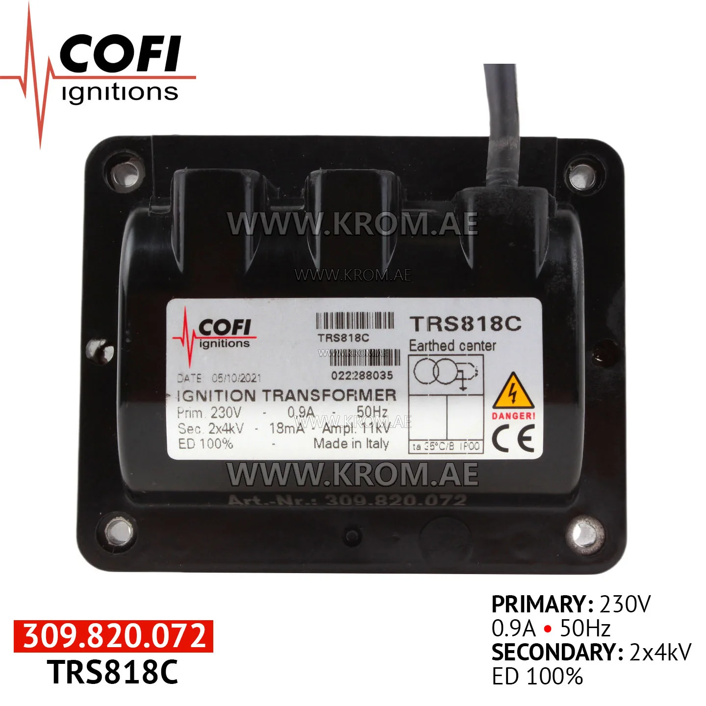 Cofi TRS818C ignition transformer
