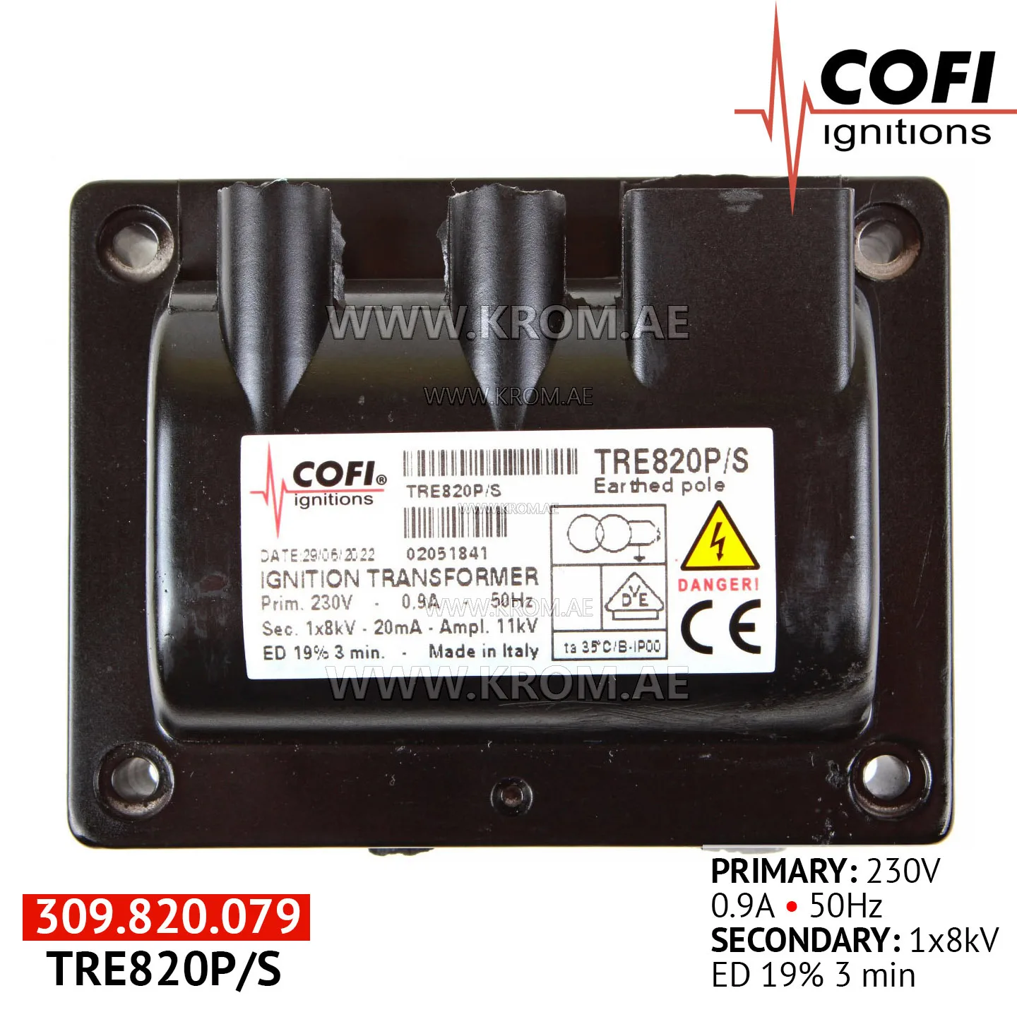 Cofi TRE820P/S ignition transformer