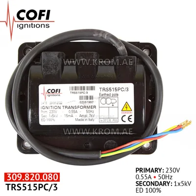 Cofi TRS515PC/3 ignition transformer
