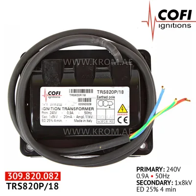 Cofi TRS820P/18 ignition transformer