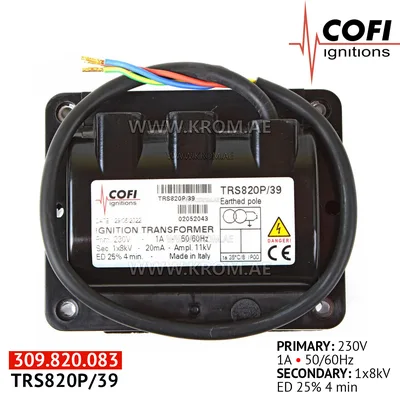 Cofi TRS820P/39 ignition transformer