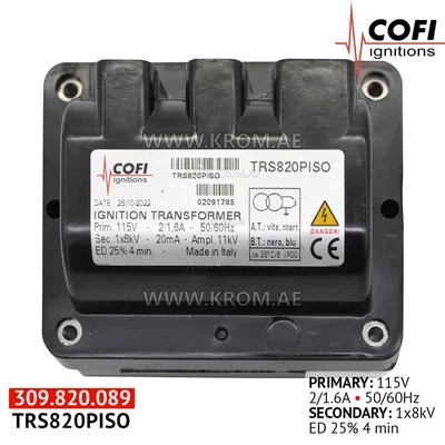 Cofi TRS820PISO ignition transformer