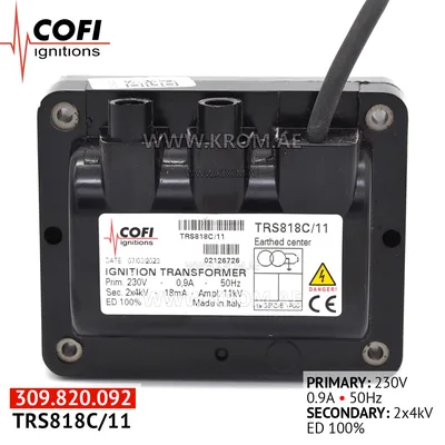 Cofi TRS818C/11 ignition transformer