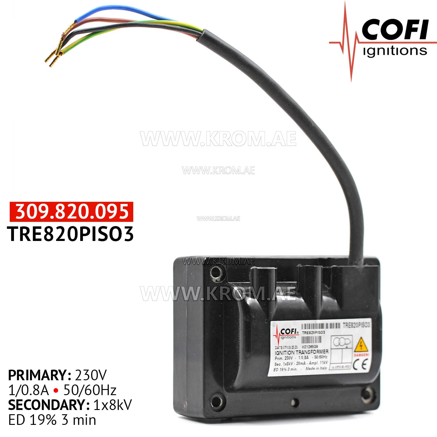 Cofi TRE820PISO3 ignition transformer