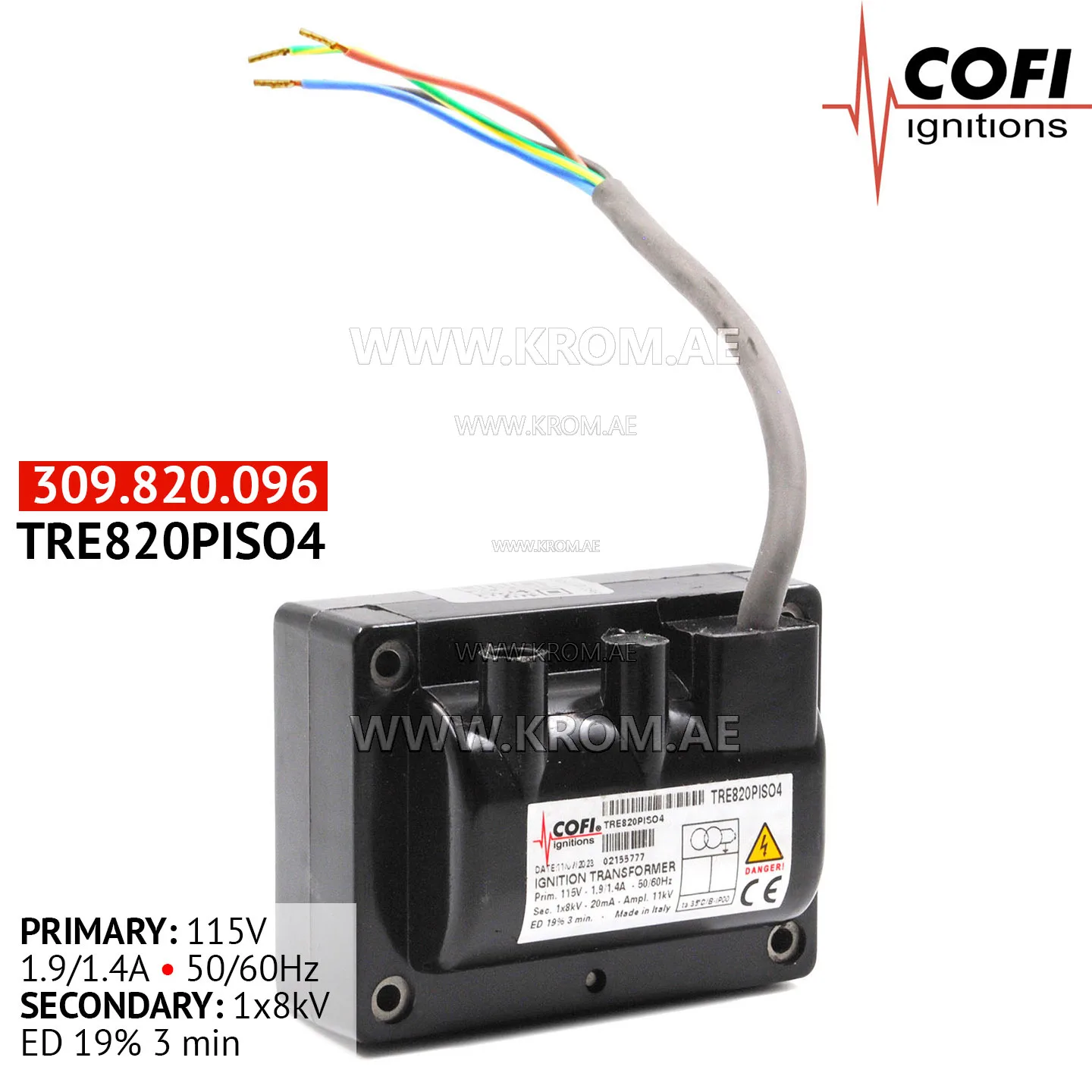 Cofi TRE820PISO4 ignition transformer