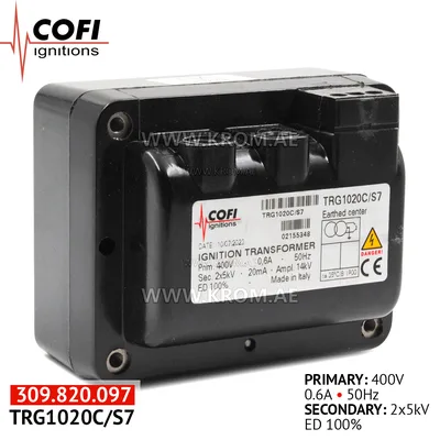 Cofi TRG1020C/S7 ignition transformer