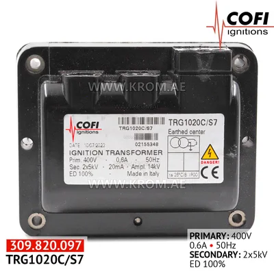 Cofi TRG1020C/S7 ignition transformer