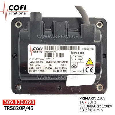 Cofi TRS820P/43 ignition transformer