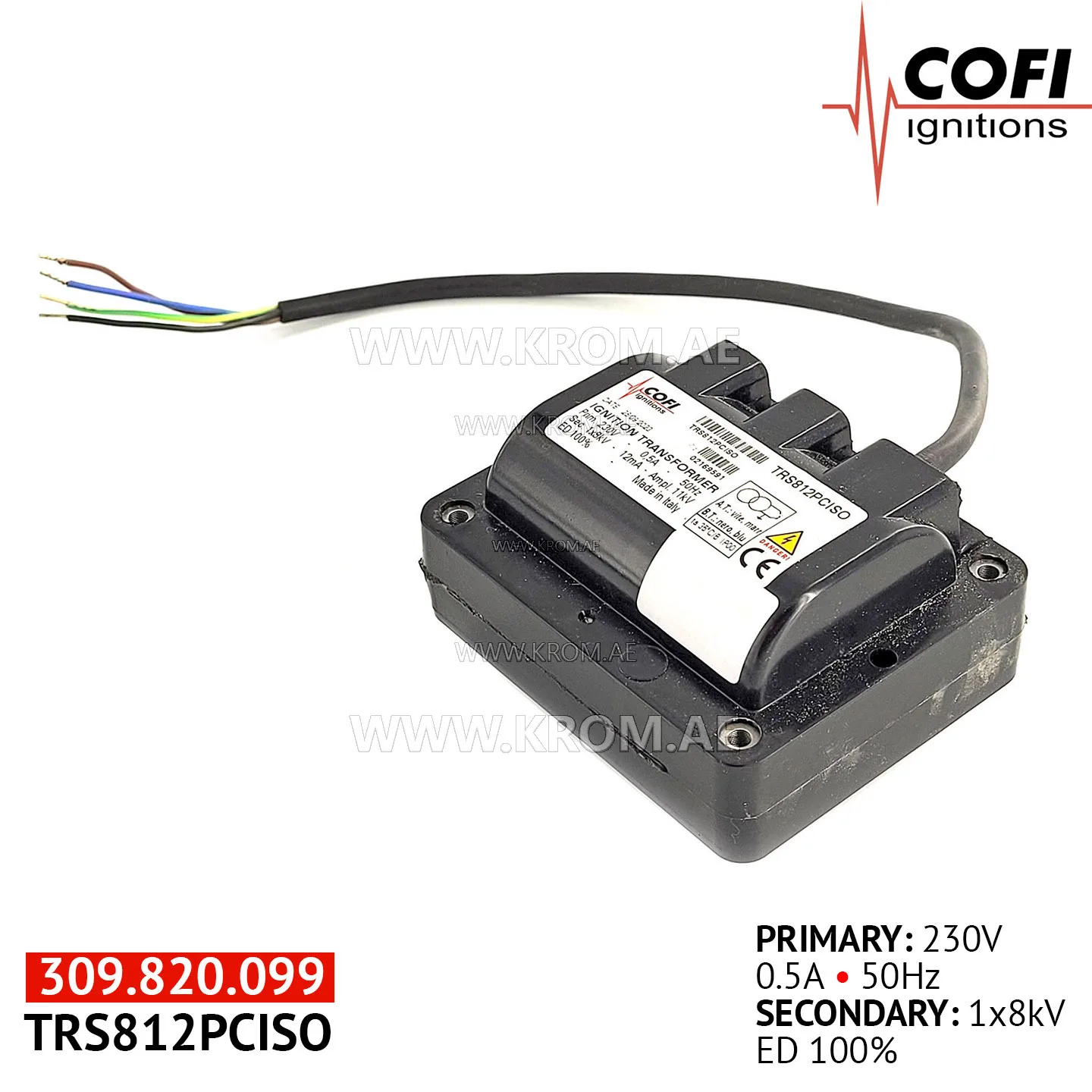 Cofi TRS812PCISO ignition transformer