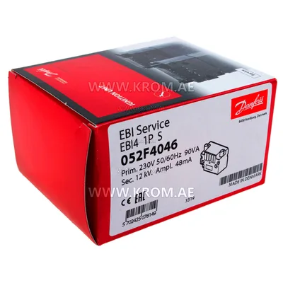 Danfoss 052F4046 EBI4 1P S ignition transformer