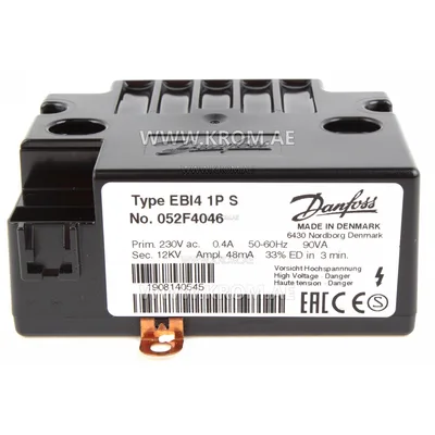 Danfoss 052F4046 EBI4 1P S ignition transformer