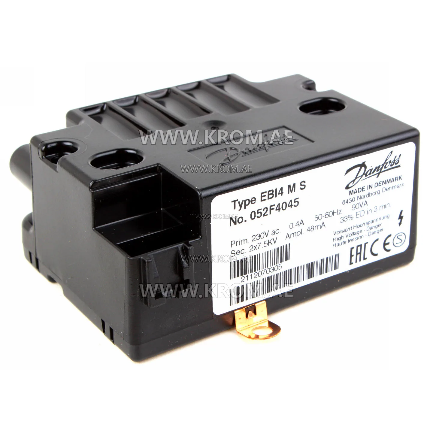 Danfoss 052F4045 EBI4 M S ignition transformer
