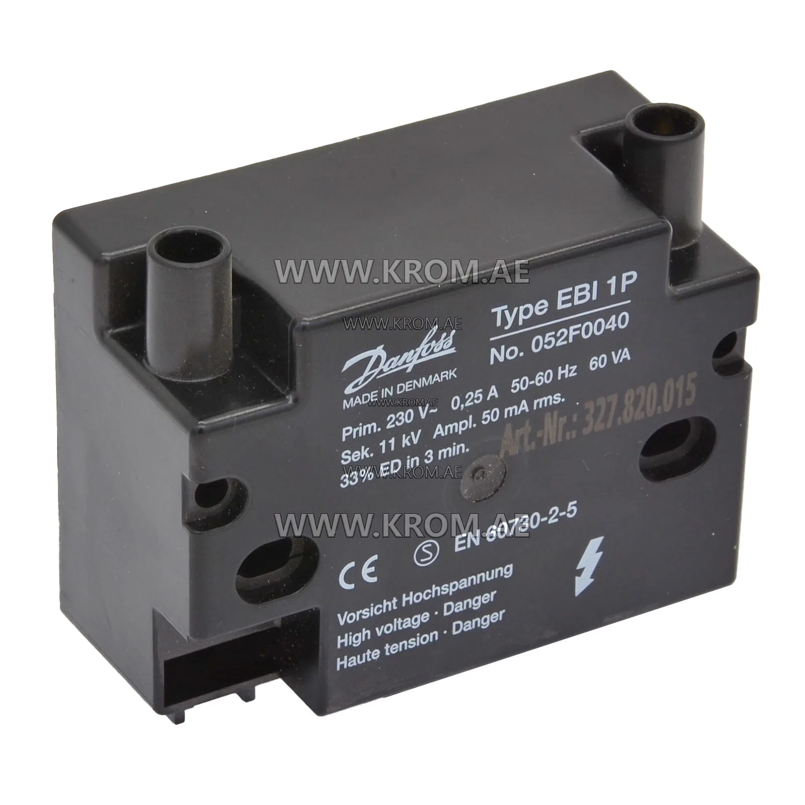 Danfoss 052F0040 EBI1P ignition transformer
