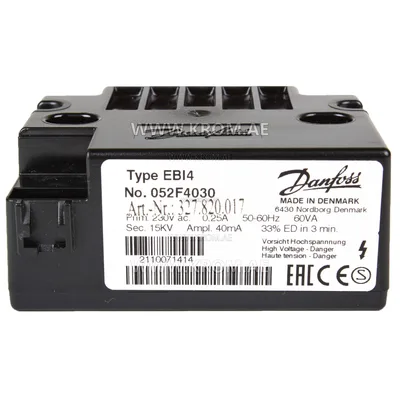 Danfoss 052F4030 EBI4 ignition transformer