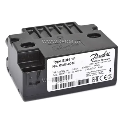 Danfoss 052F4240 EBI4 1P ignition transformer