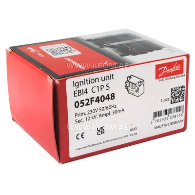 Danfoss 052F4048 EBI4C1PS ignition transformer
