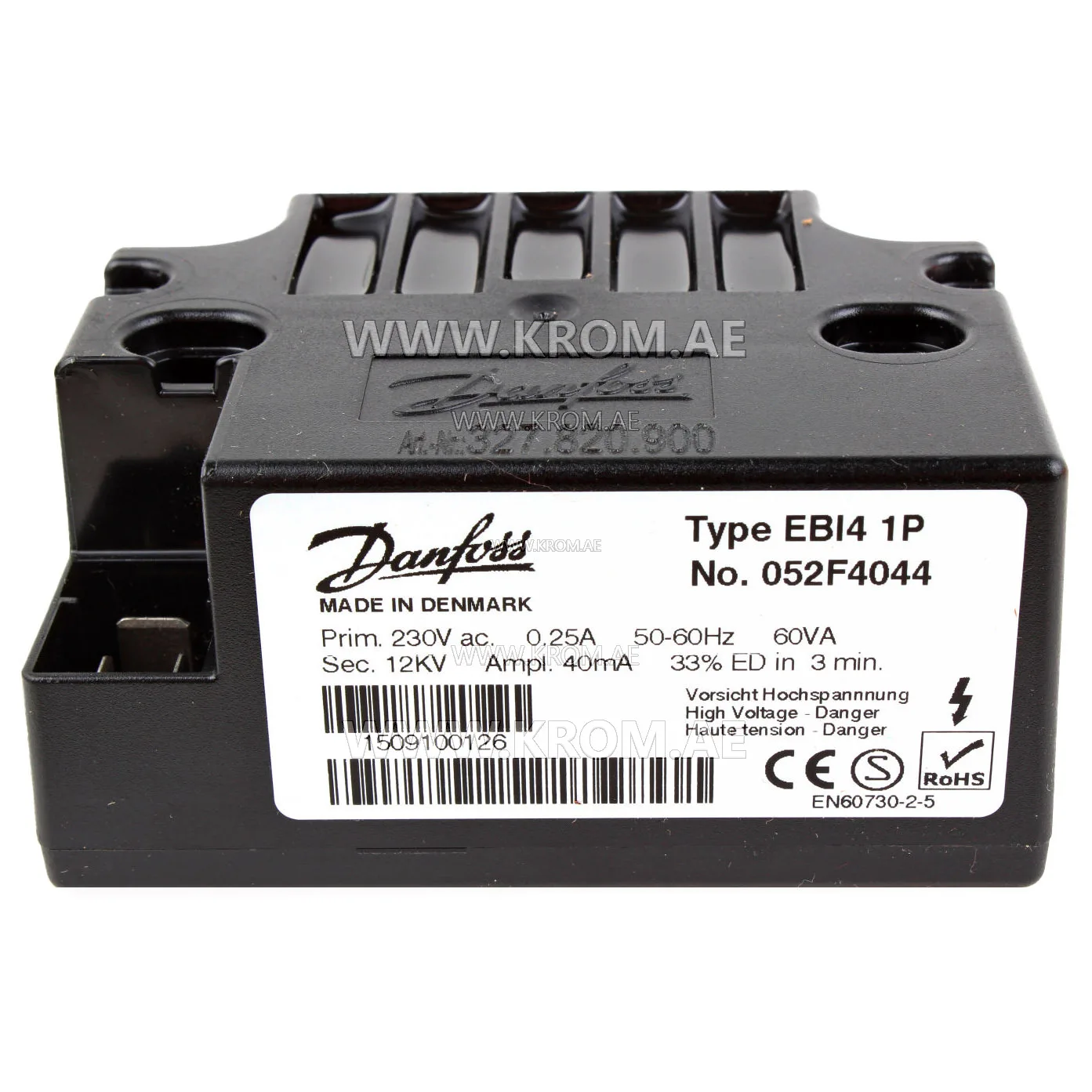Danfoss 052F4044 EBI4 1P ignition transformer