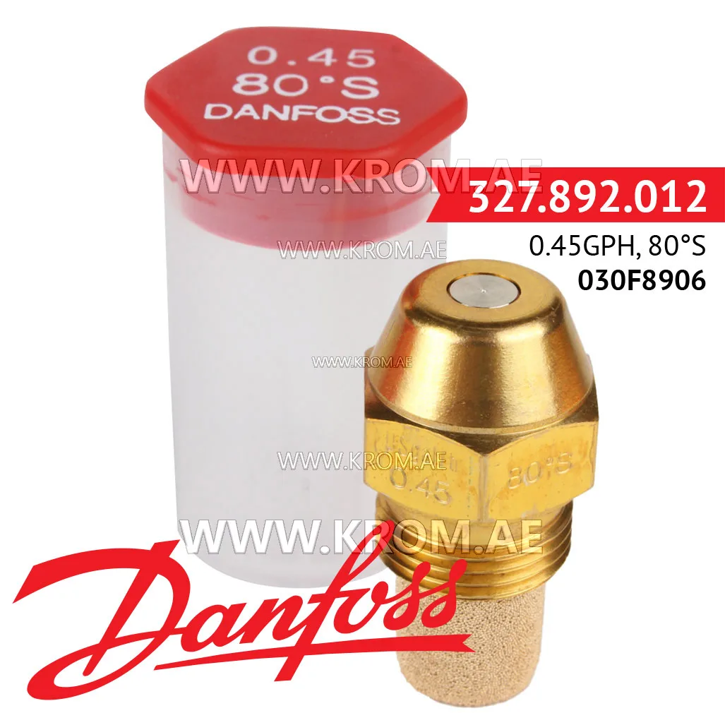 Danfoss 030F8906 0.45GPH, 80S oil nozzle
