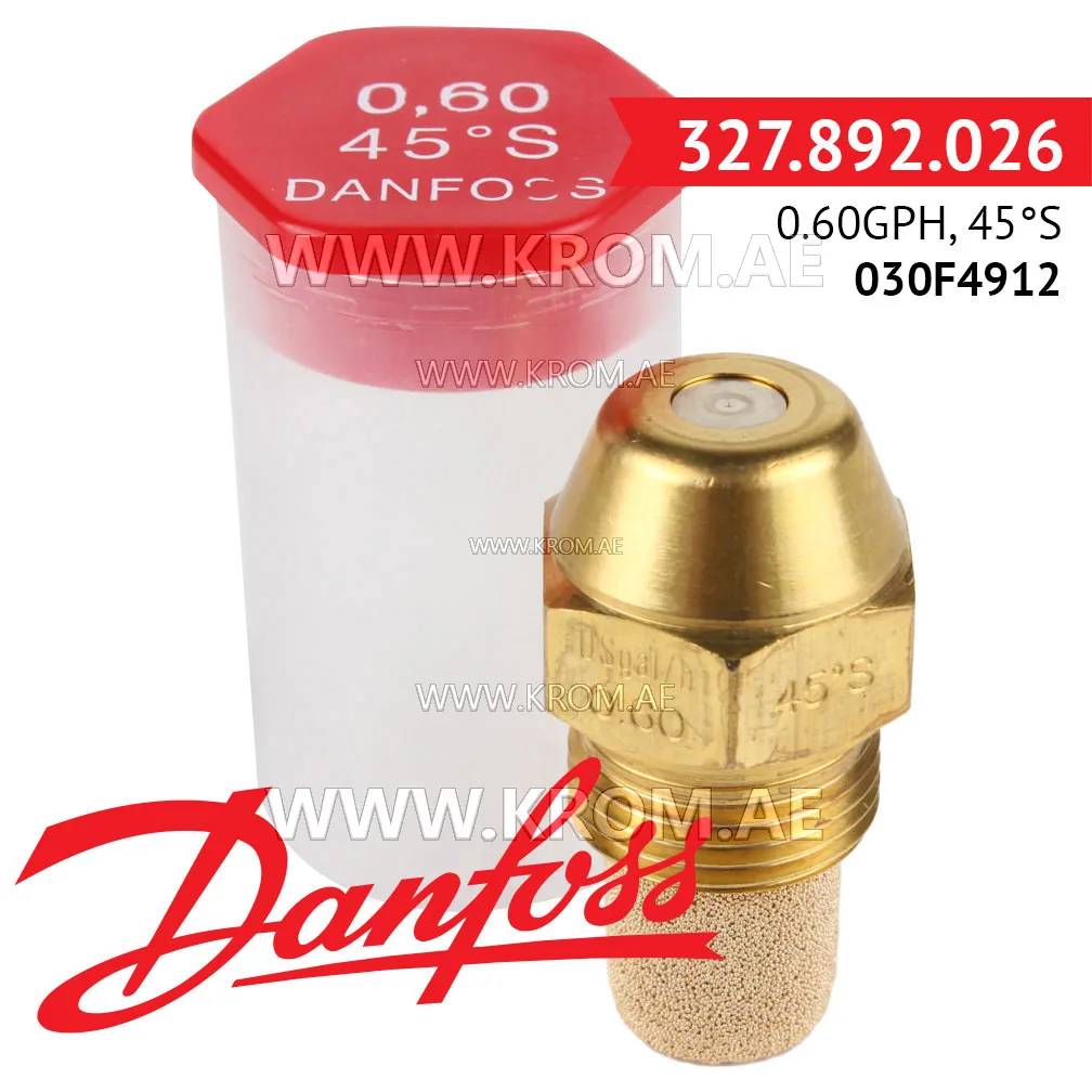 Danfoss 030F4912 0.60GPH, 45S oil nozzle