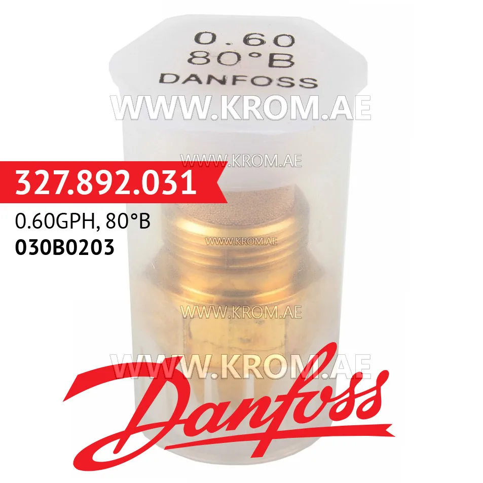 Danfoss 030B0203 0.60GPH, 80B oil nozzle