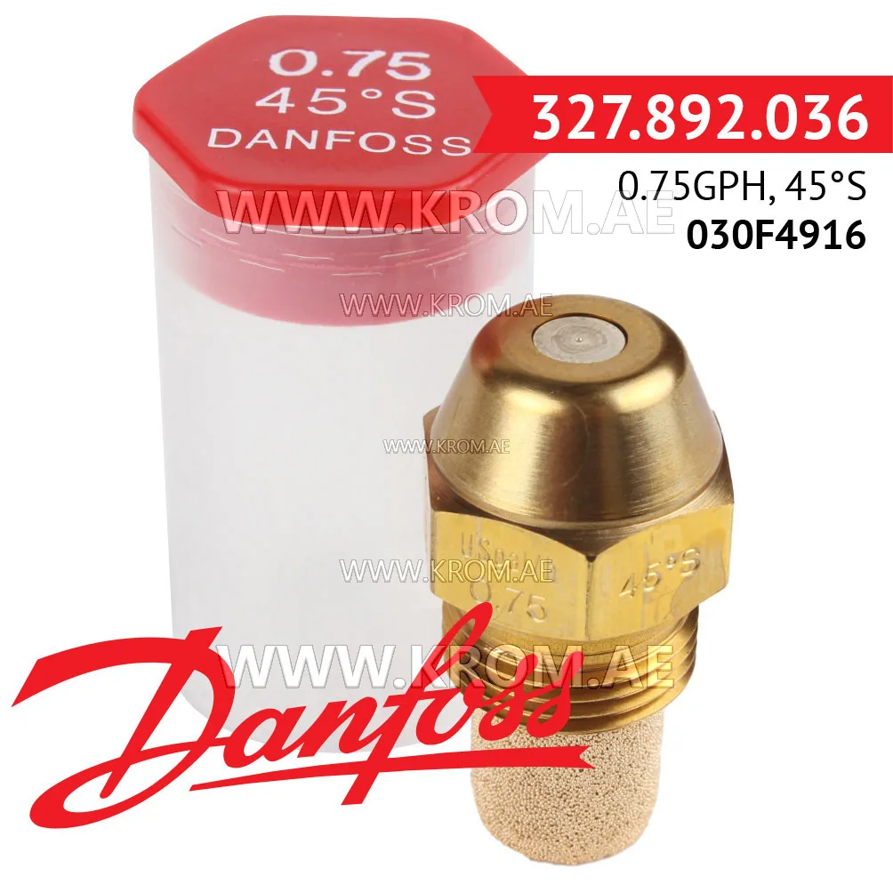 Danfoss 030F4916 0.75GPH, 45S oil nozzle
