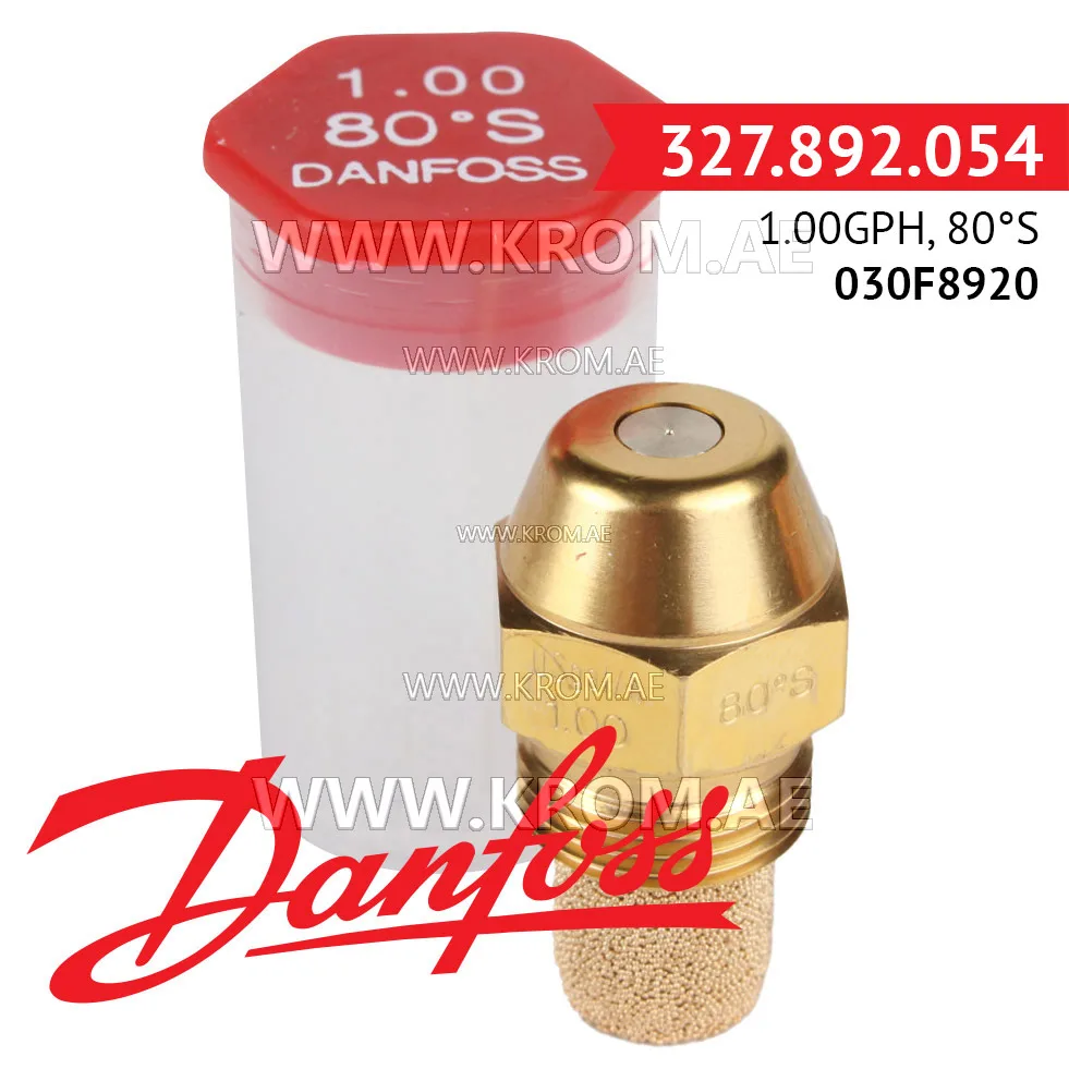 Danfoss 030F8920 1.00GPH, 80S oil nozzle