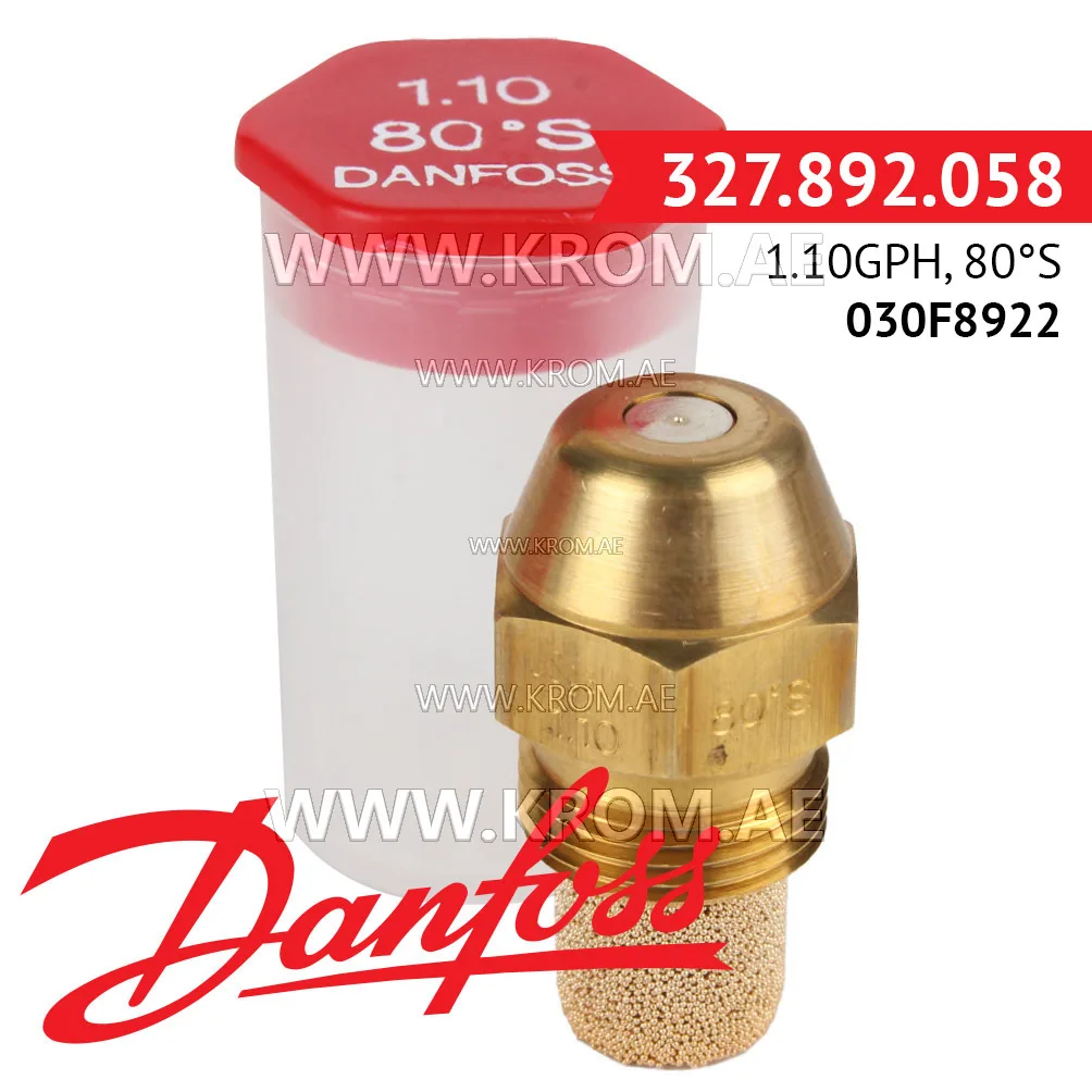 Danfoss 030F8922 1.10GPH, 80S oil nozzle
