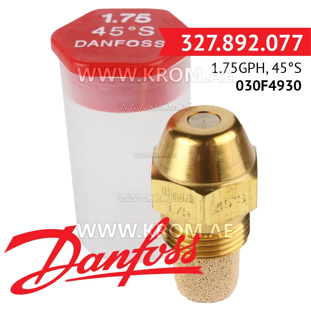 Danfoss 030F4930 1.75GPH, 45S oil nozzle