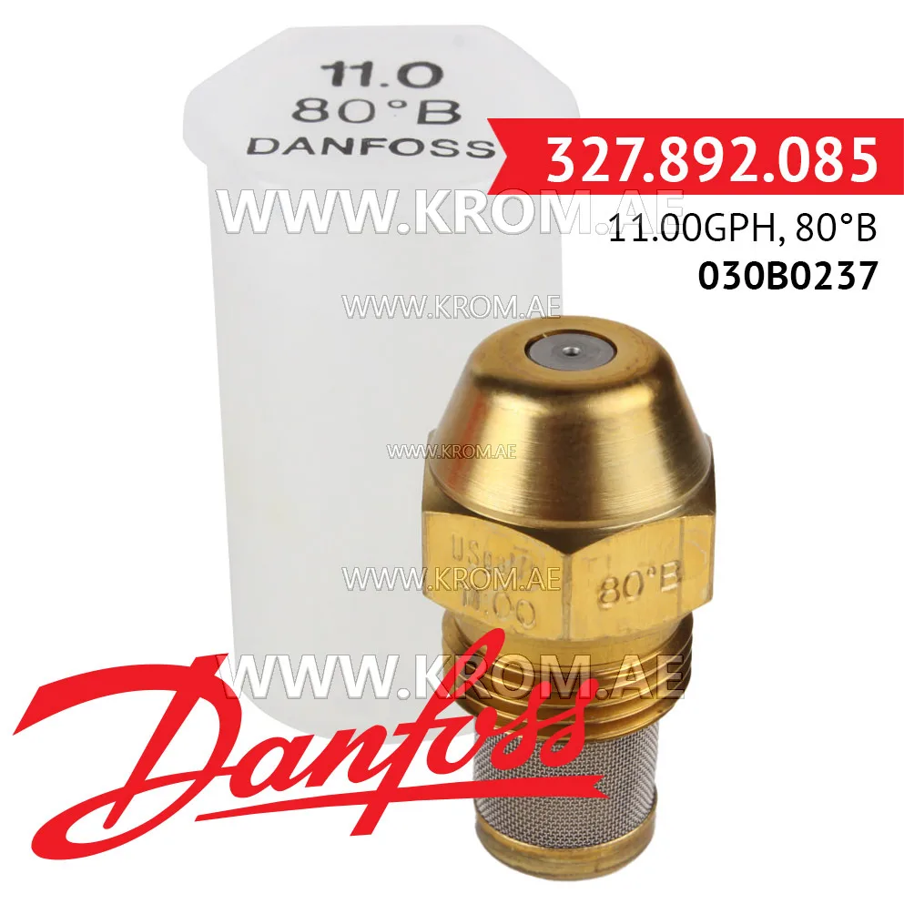 Danfoss 030B0237 11.00GPH, 80B oil nozzle