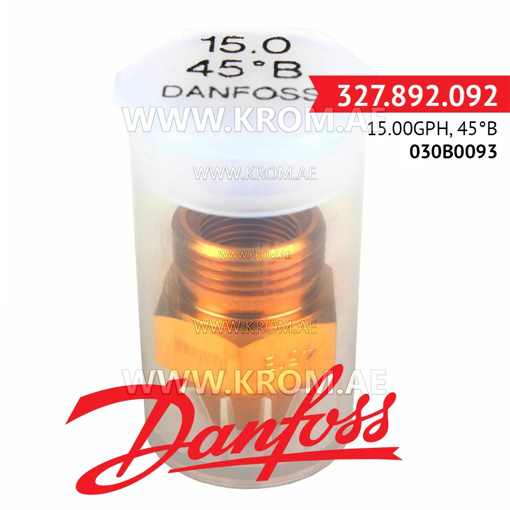 Danfoss 030B0093 15.00GPH, 45B oil nozzle