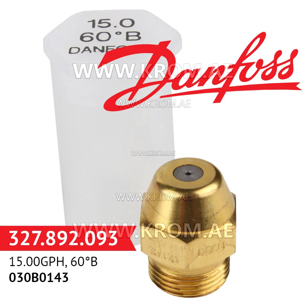 Danfoss 030B0143 15.00GPH, 60B oil nozzle