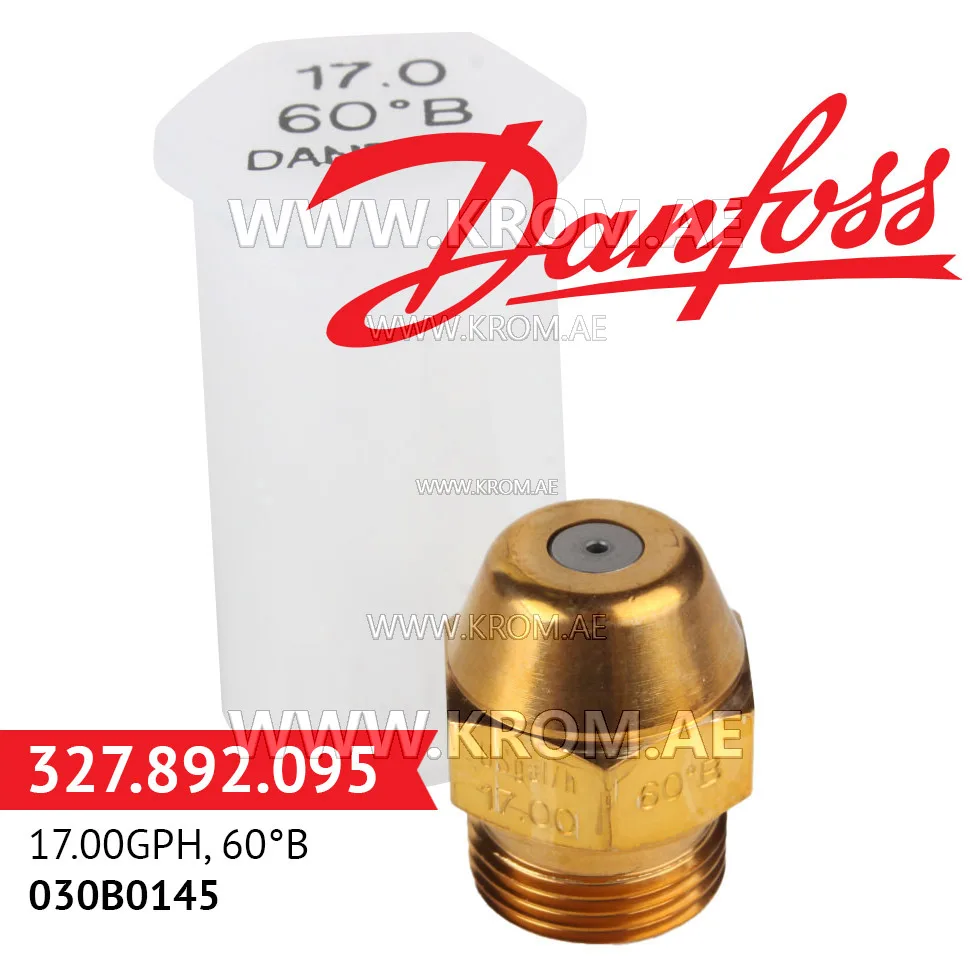Danfoss 030B0145 17.00GPH, 60B oil nozzle