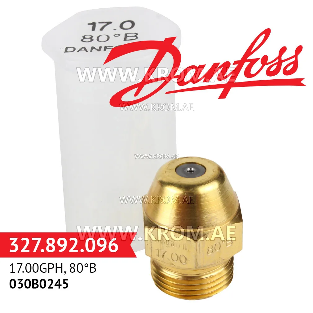 Danfoss 030B0245 17.00GPH, 80B oil nozzle