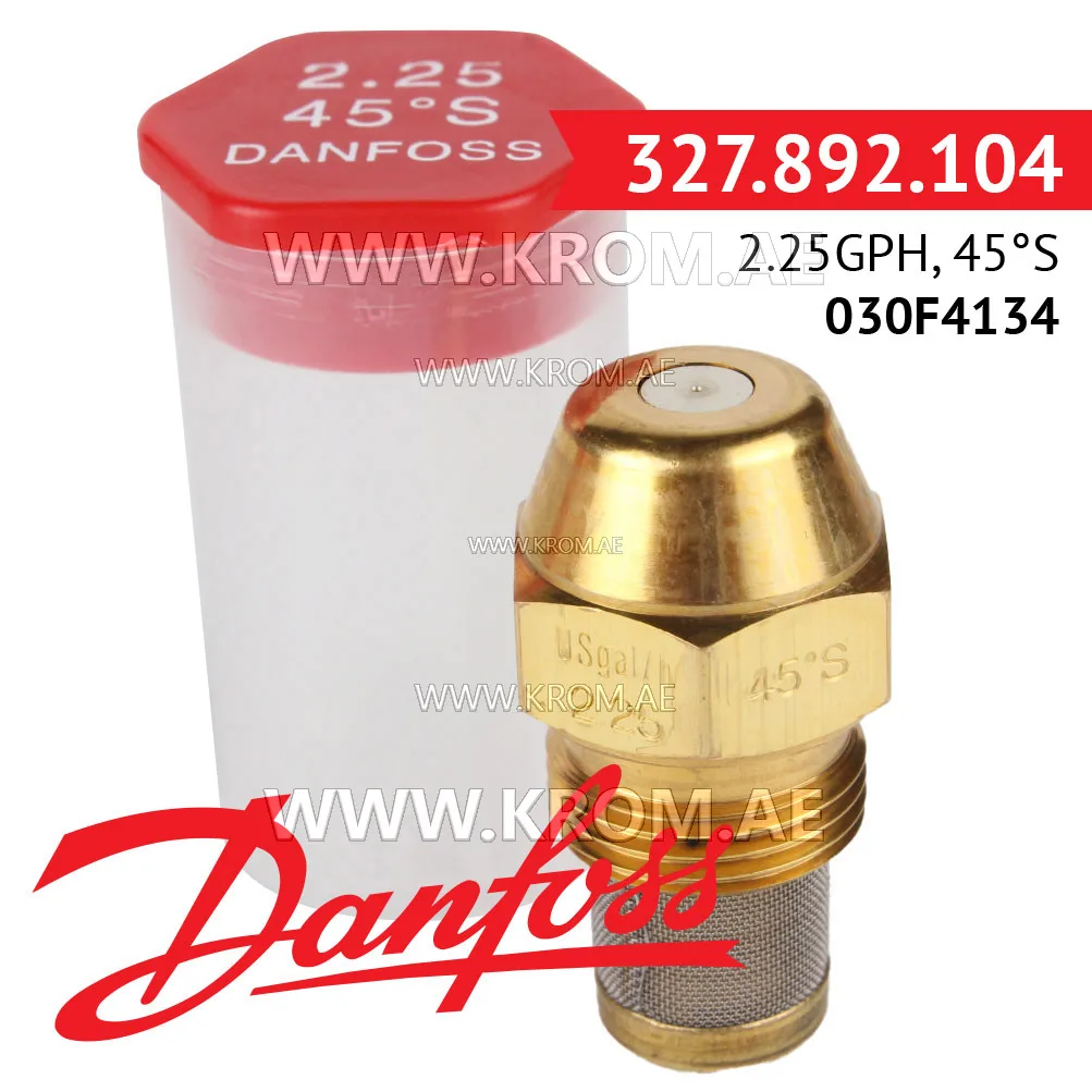 Danfoss 030F4134 2.25GPH, 45S oil nozzle