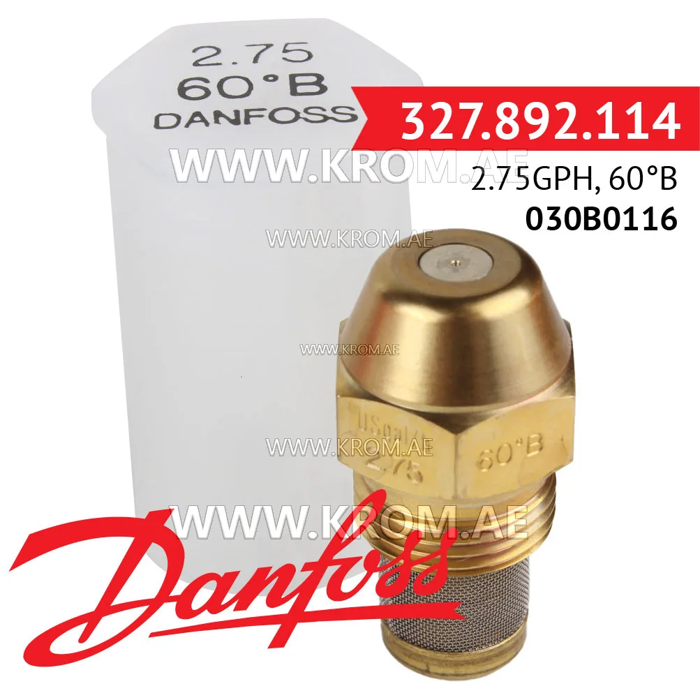 Danfoss 030B0116 2.75GPH, 60B oil nozzle