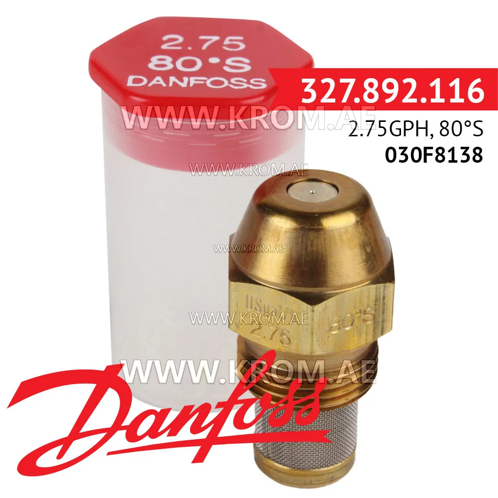 Danfoss 030F8138 2.75GPH, 80S oil nozzle