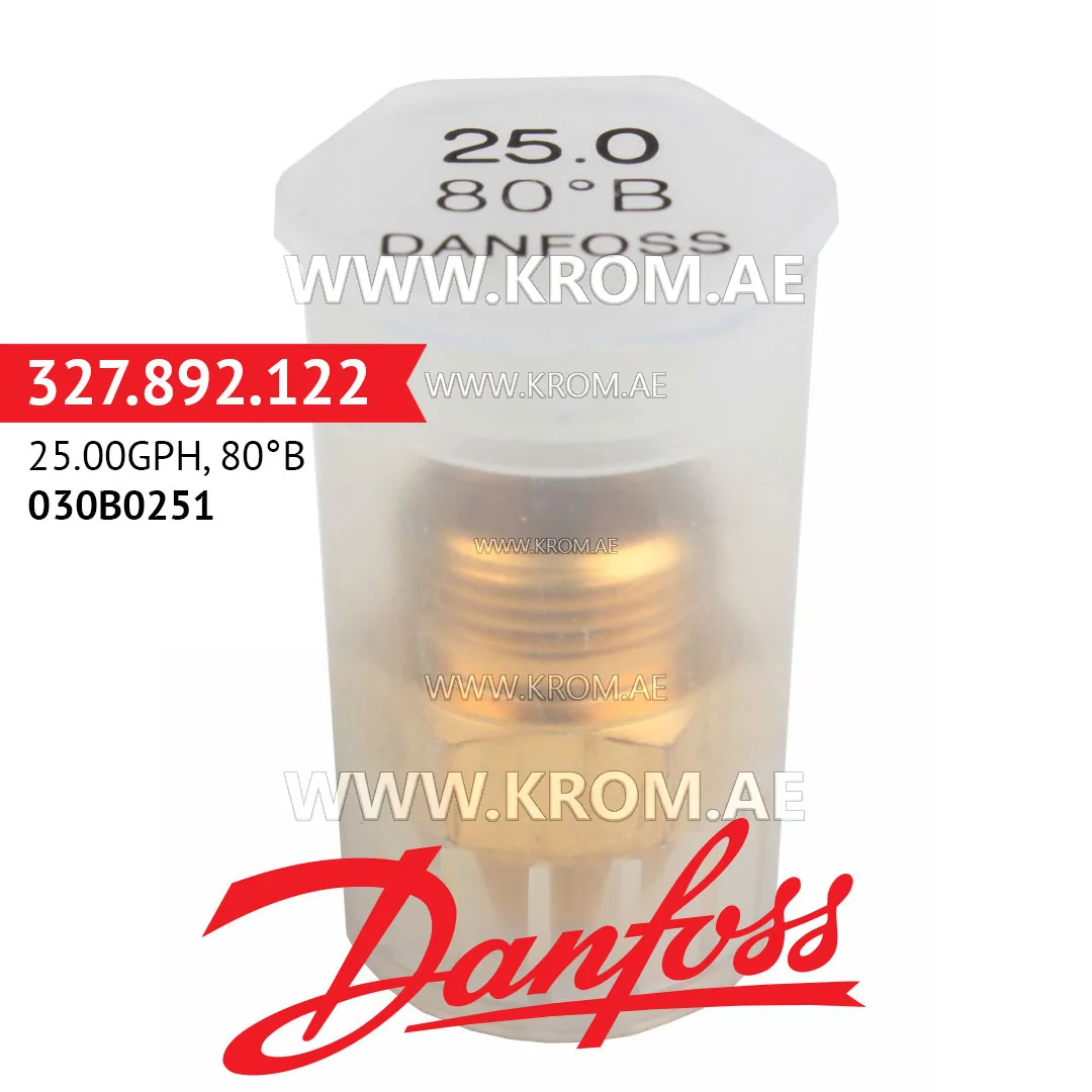 Danfoss 030B0251 25.00GPH, 80B oil nozzle