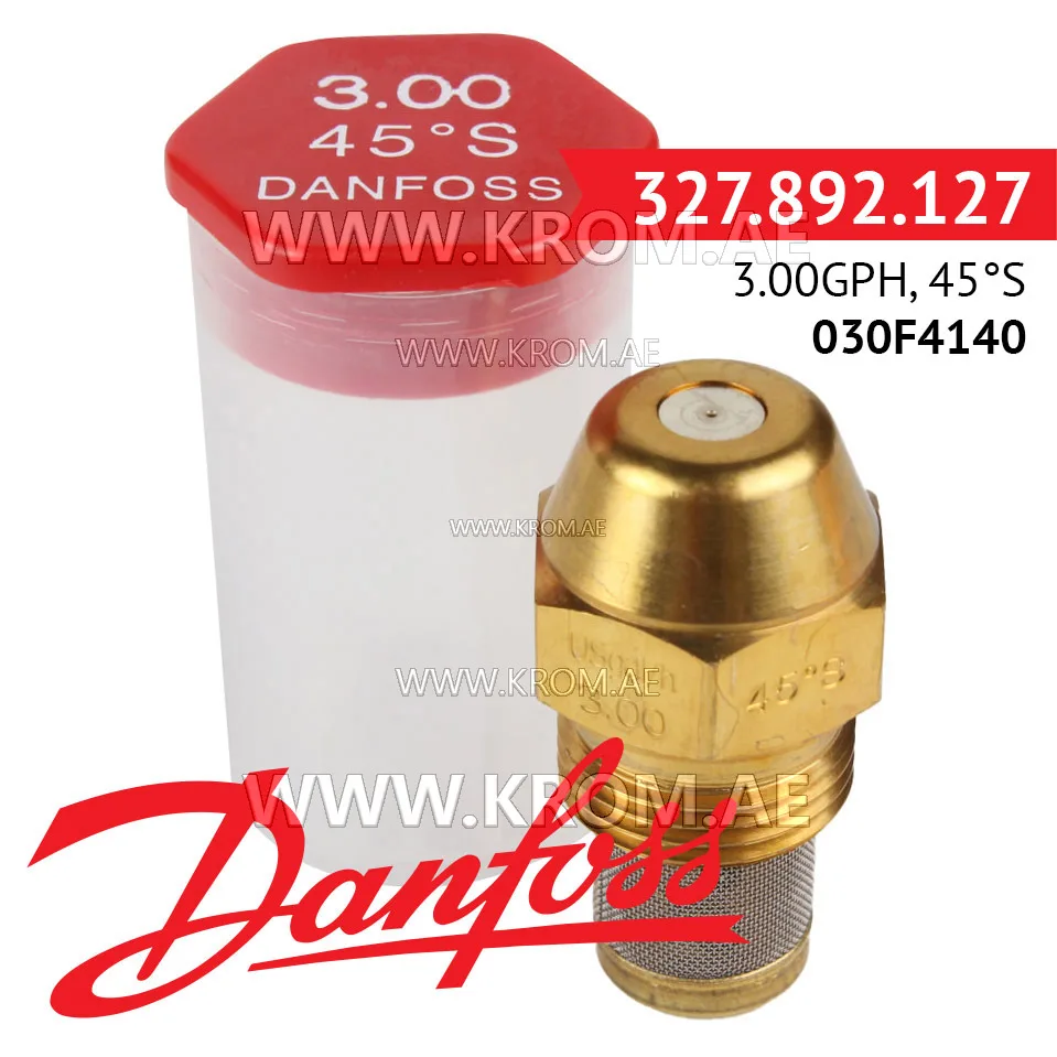 Danfoss 030F4140 3.00GPH, 45S oil nozzle