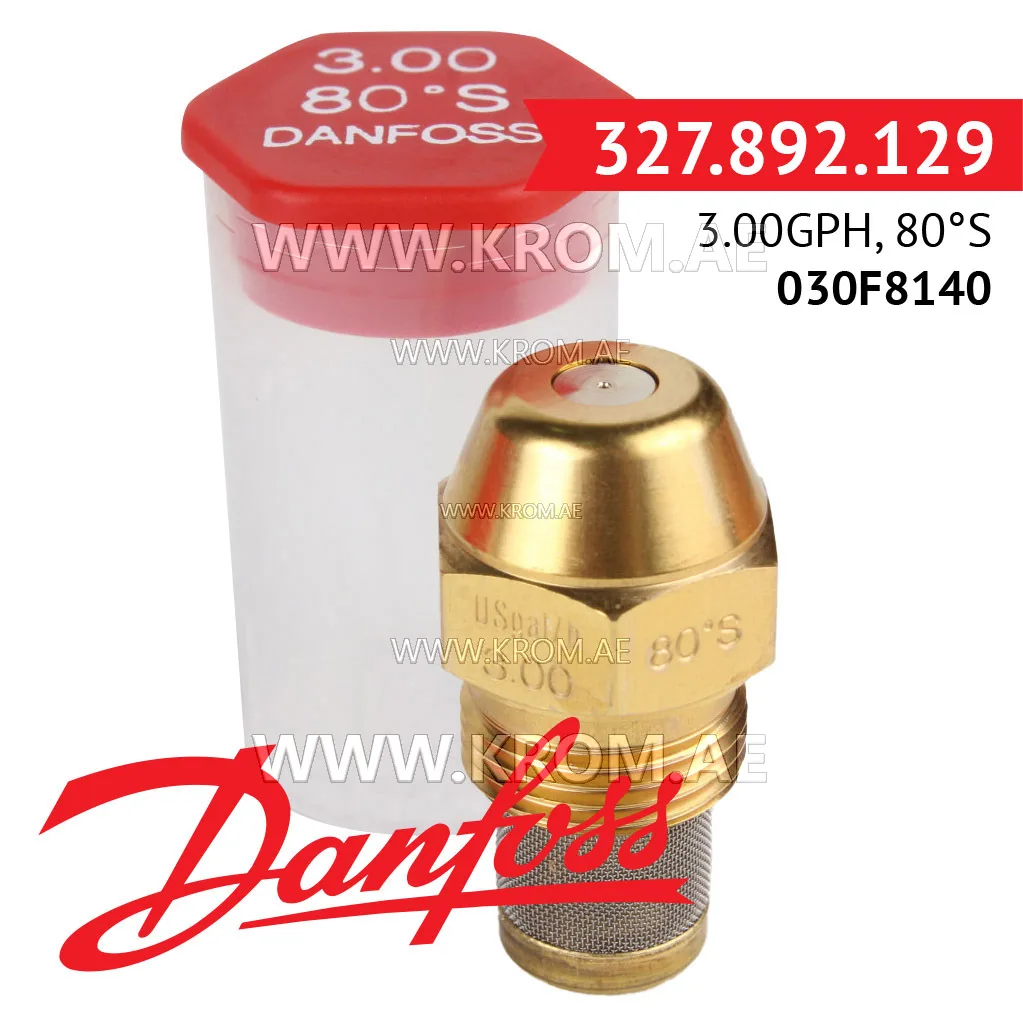 Danfoss 030F8140 3.00GPH, 80S oil nozzle
