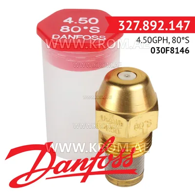Danfoss 030F8146 4.50GPH, 80S oil nozzle