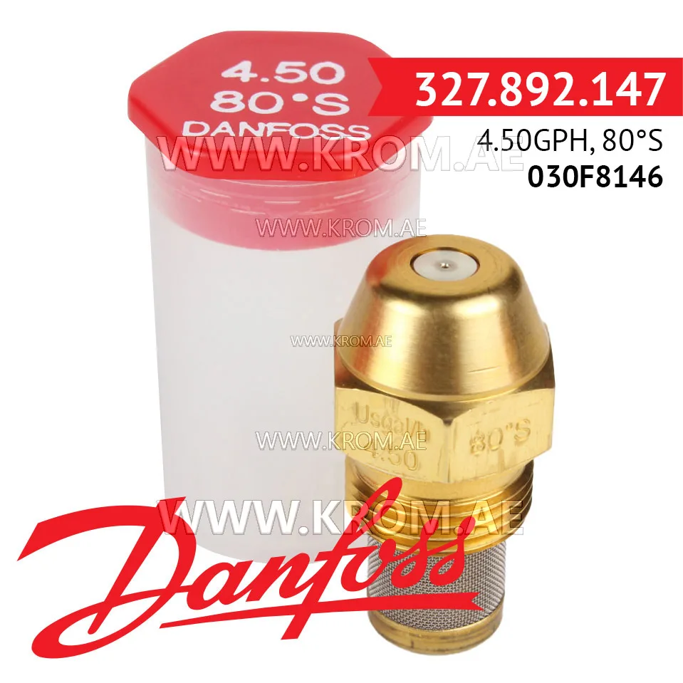 Danfoss 030F8146 4.50GPH, 80S oil nozzle