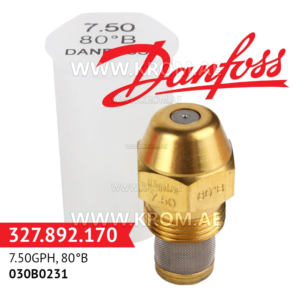 Danfoss 030B0231 7.50GPH, 80B oil nozzle