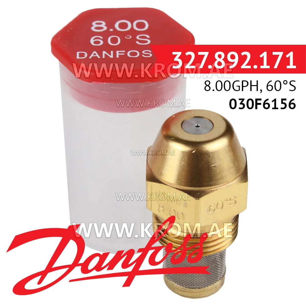 Danfoss 030F6156 8.00GPH, 60S oil nozzle