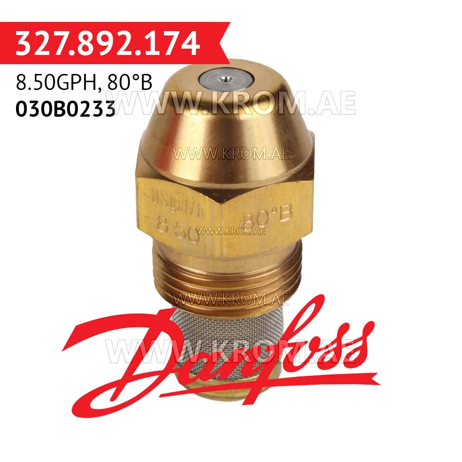 Danfoss 030B0233 8.50GPH, 80B oil nozzle